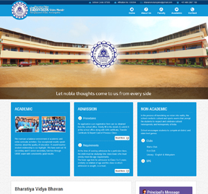 Portfolio -  Website Design for Bhavans Vidya Mandir